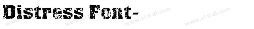 Distress Font字体转换